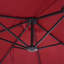 Parasol de patio double 15 pi 15 pi, résistance, facile à utiliser - rouge vin pour cour, terrasse, parasol de piscine très grand, double, cour à auvent