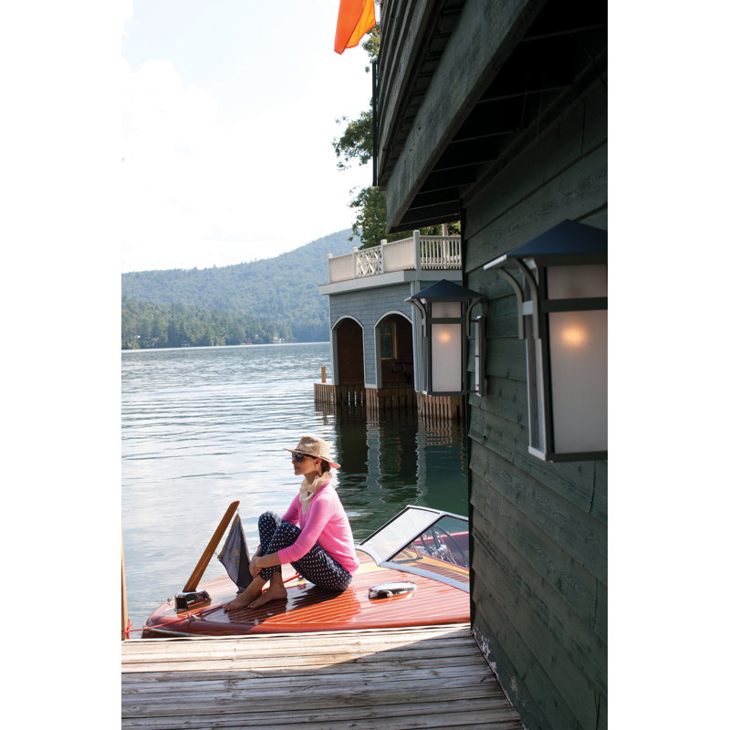 Harbor 1 - Bulb Outdoor Wall Lantern, Satin Black, MED