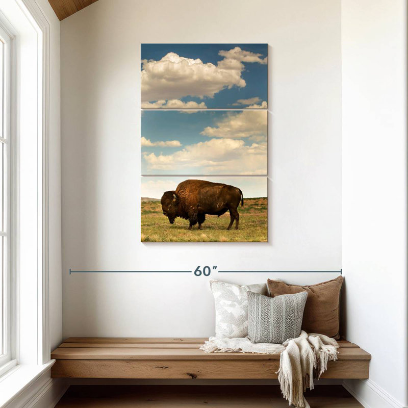 Brampt Rocky Mountain Bison, 45" H x 28" W