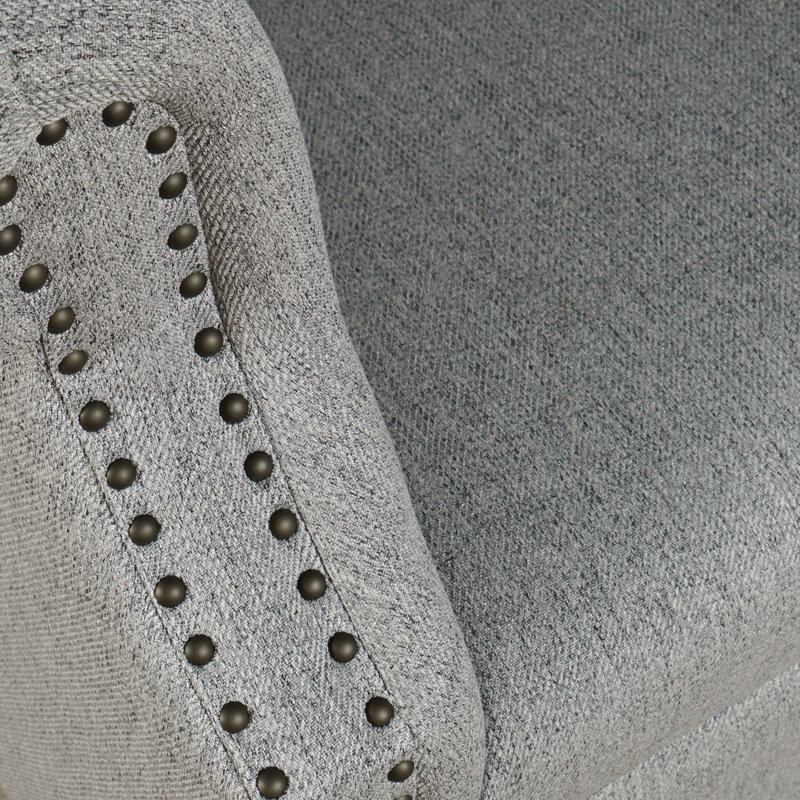 Fauteuil demi-tonneau rembourré contemporain Lily, Frêne 100% polyester