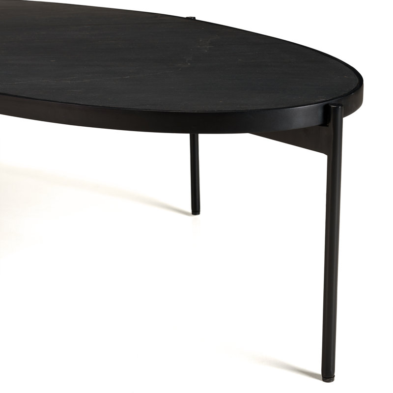Basile Four Leg Coffee Table, Black