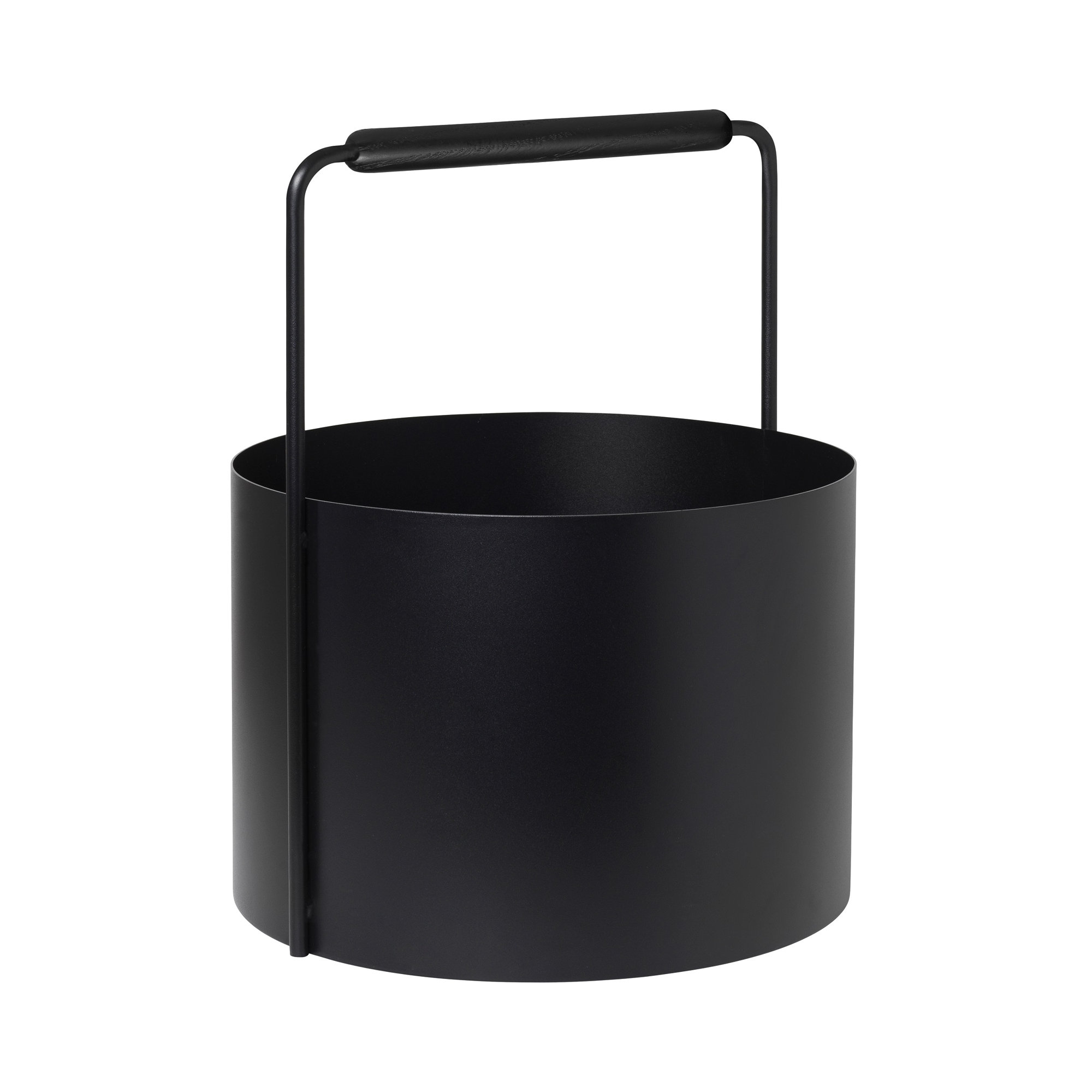 ASHI Steel/Wood Log Carrier, Black