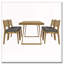 Ensemble repas 7 pièces d'extérieur en bois d'acacia avec coussins épais-1862591633