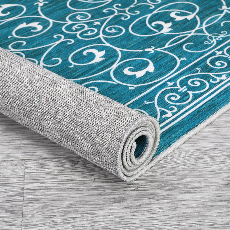 Tapis antidérapant lavable pour l'intérieur, Rectangle 8 pi x 10 pi