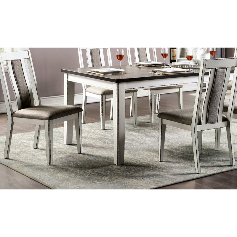 2 chaises de salle à manger rustiques, structure en bois massif, tissu gris chaud, sièges de chaise de style moderne (2), bois, revêtement en tissu, sièges d'ambiance