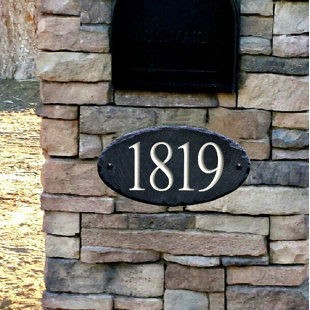 Stone Address Plaque
