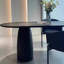 Solid wood and acrylic dining table-109894699