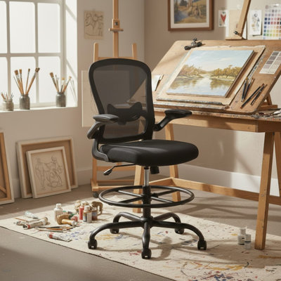 Chaise de bureau ergonomique en maille Laquon