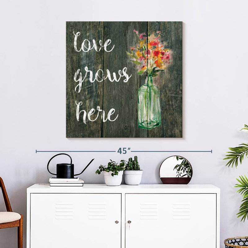 Tergel Love Grows Here I, H 30 po x l 30 po