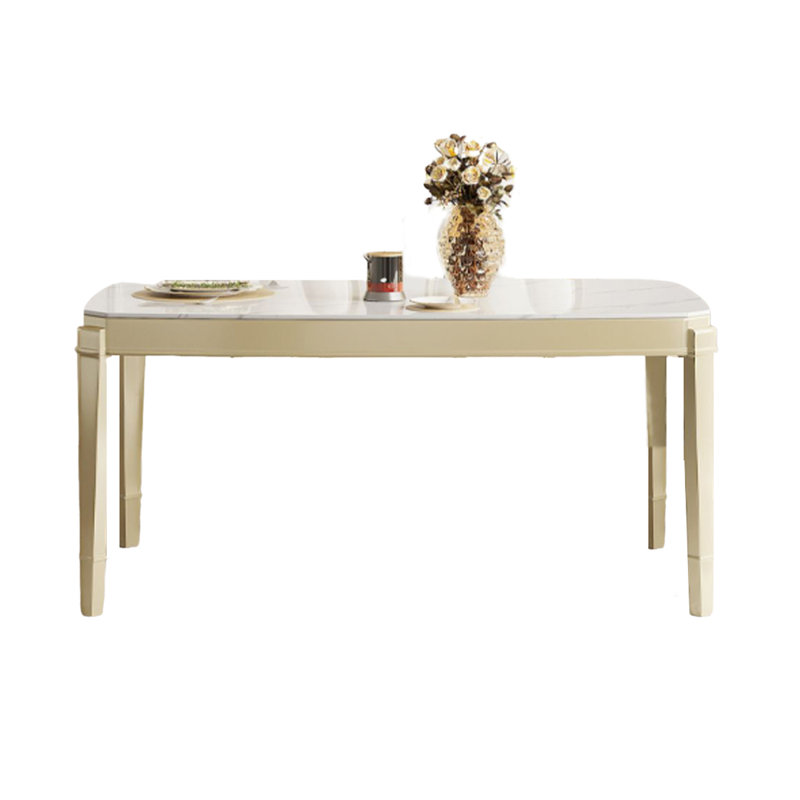 Jakyri Solid Wood Base Dining Table, 29.92"H x 62.99"L x 35.43"W