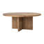 Harley Pine Solid Wood Pedestal Dining Table-79227984