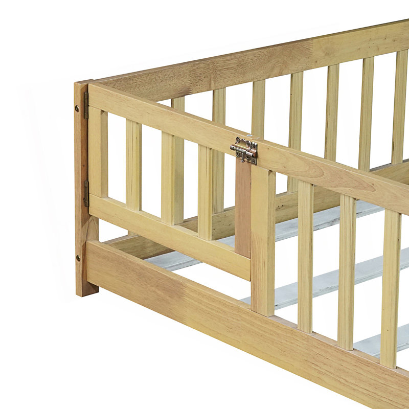 Lit double pleine grandeur avec porte, Natural, Double