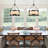 Reenat 6 - Light 18.9" Dimmable Metal Drum Cage Design Candle Chandelier With Hemp Rope Shade For Kitchen Living Room Foyer Entryway - 18.9" W X 20.47"-1315321863