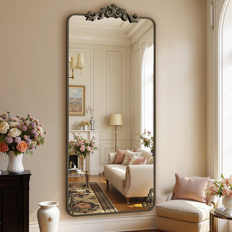 Miroir Ornately, Cuivre antique, 65 po x 24 po