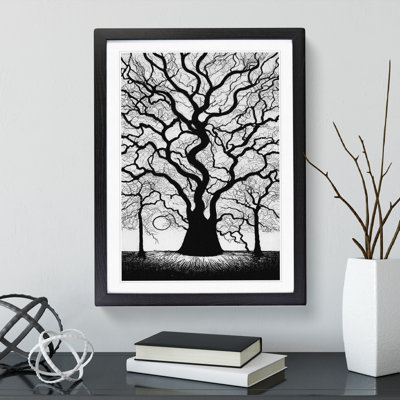 Monochrome Tree No.2 - Framed Print