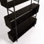 Lisette 180cm H x 140cm W Metal Etagere Bookcase-2013016462