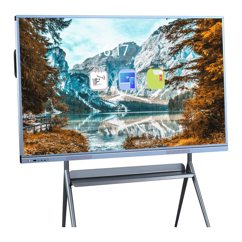 JYXCN Smart Board 55 po 4K, tableau blanc interactif tactile numérique, annotations multi-utilisateurs sans fil pour salles de conférence, bureau de salle de classe (avec fixation murale incluse)