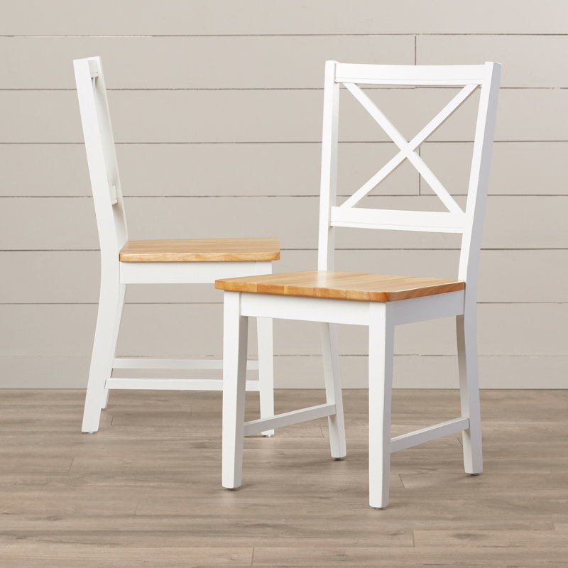Aquila 17.75'' H Solid Wood Side Chair, White