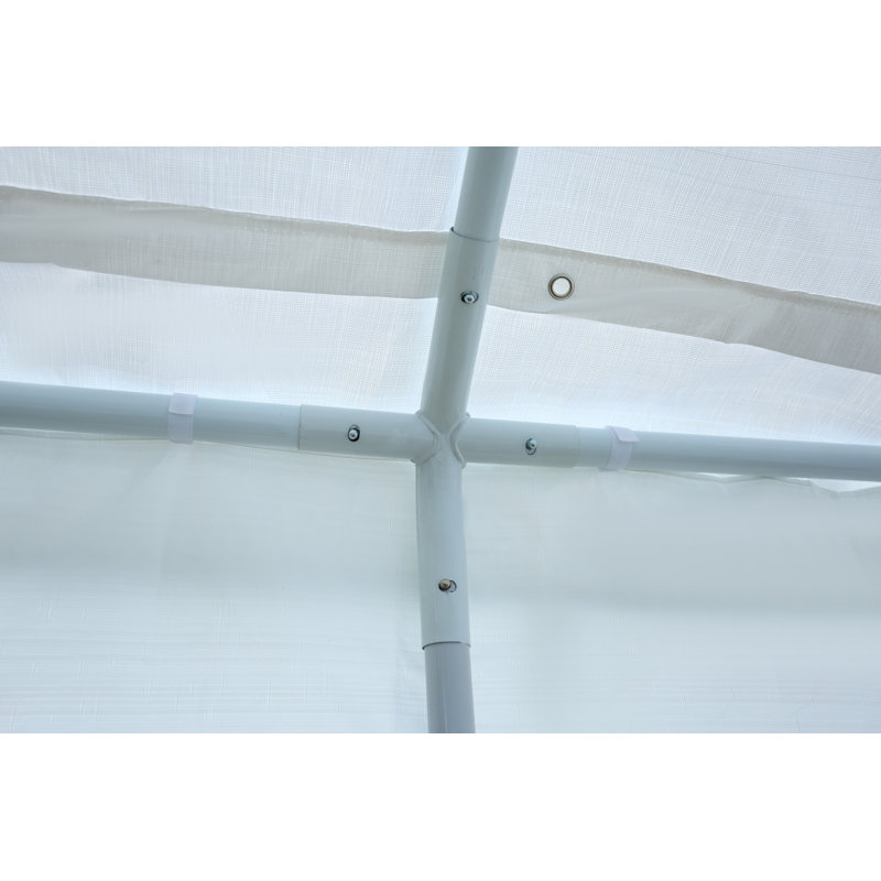 Abri d'auto 10 pi x 20 pi pour abri d'auto robuste, garage à auvent, abri d'auto avec fenêtres