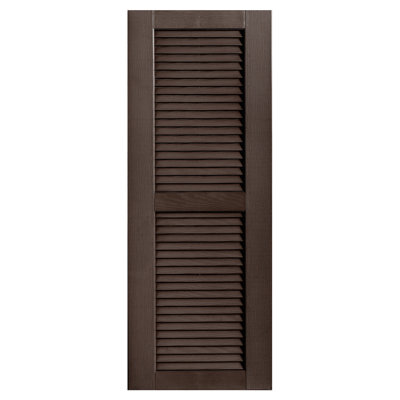 Straight Top Open Louver Shutters Pair