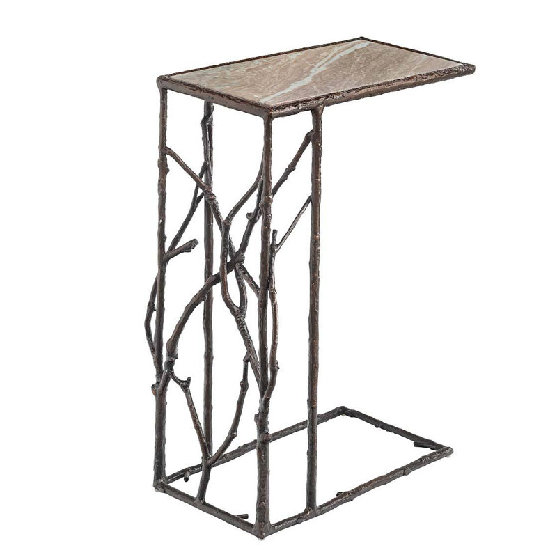 Algis Marble Top End Table
