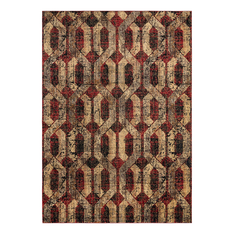 Brennin Geometric Indoor Rug, Rectangle 10' x 14'