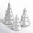 Nambe Mini Christmas Tree Set of 3