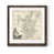 Papier, cadre noyer