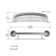 PLUS Shampoo Shelf 16" in Chrome, Decorative Grab Bar with Shelf (500 lb. Capacity)