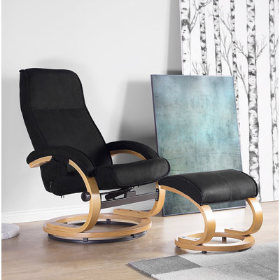 Attleborough Upholstered Recliner with Footstool