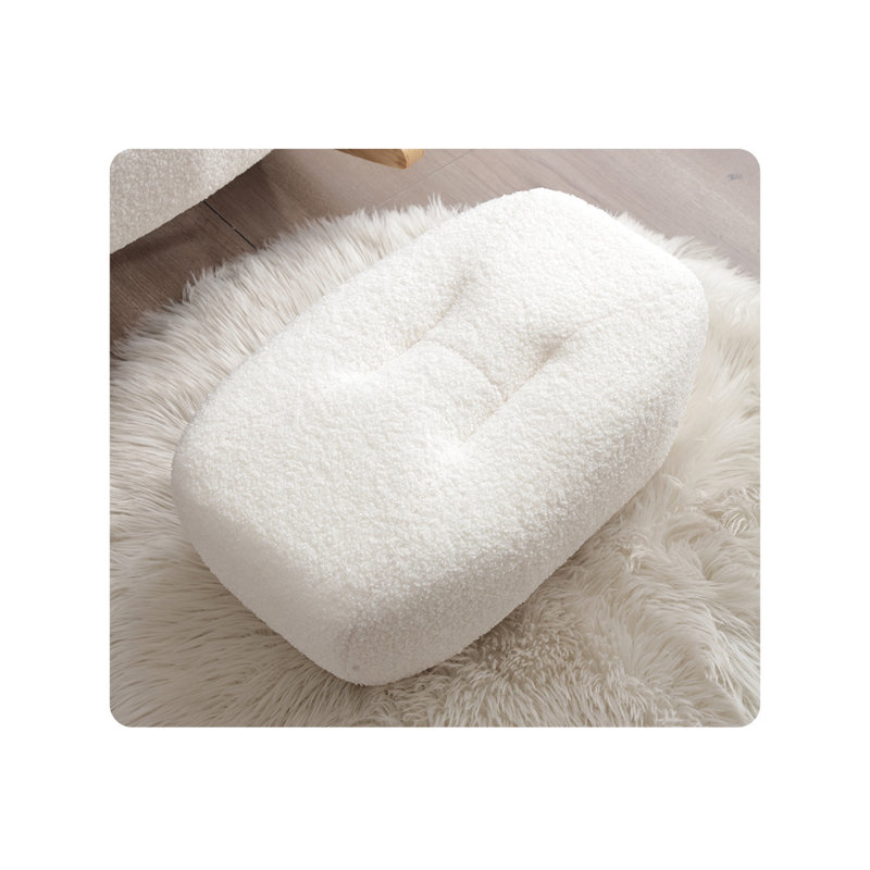 Chaise en tissu doux avec structure en caoutchouc, Noir / blanc