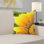 Floral Microsuede Throw Pillow