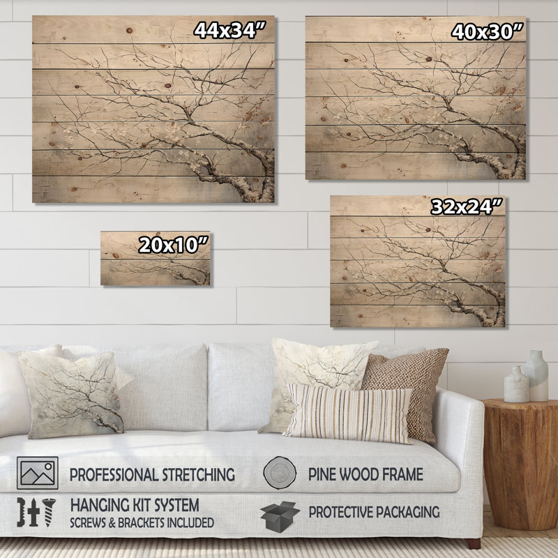 Jalissa - Panneaux muraux décoratifs floraux en bois, H 24 po x l 32 po