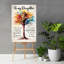 «Colorful Tree To My Daughter Gallery», toile tendue pour décor de fille, vert et rouge-737298676