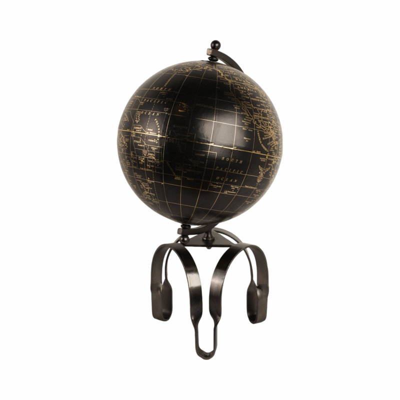 22" Rally Large Metal Globe, 22" H x 13" W x 13" D