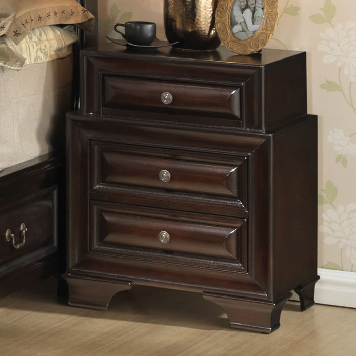 Charline 24'' W Nightstand, Cappuccino