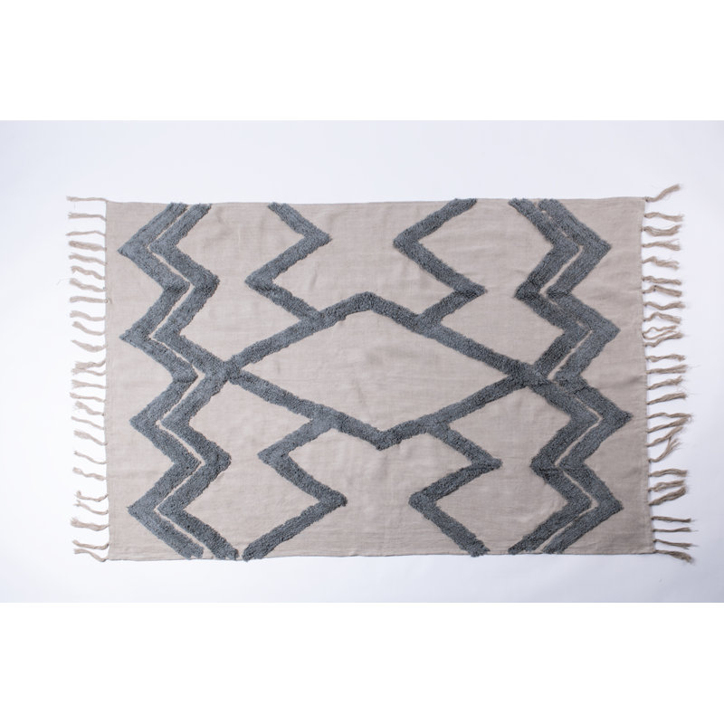 Arcadin Linen Throw Blanket, Brown