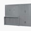 Grand lit escamotable mural avec placard, gris-2145617711
