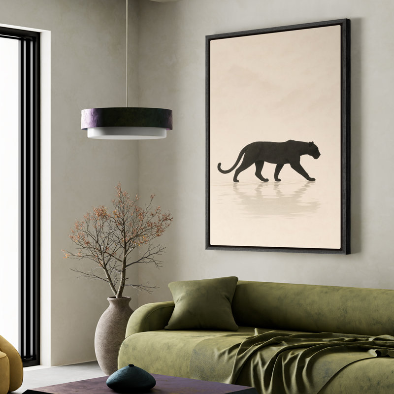 Art mural encadré, impressions murales abstraites rétro pour chambre à coucher , H 24 po x l 16 po, Noir