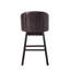 Tabouret tournant à 360 degrés avec garniture cloutée, ensemble de 2