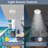 LED Solar Ceiling Pendant Lights With Remote Control Garden Wall Lamp Waterproof