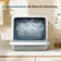 17.33" 61 dBA Portable Digital Control Dishwasher
