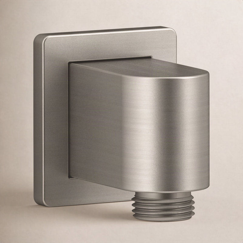 Awaken Wall-Mount Supply Elbow with Check Valve, Vibrant Brushed Nickel