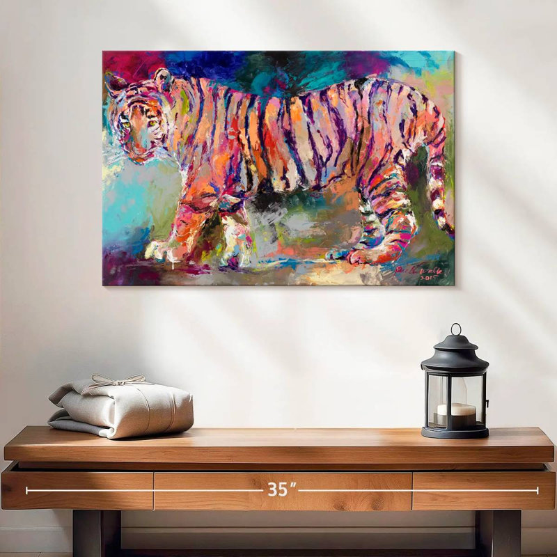Tigre royal du Bengale sur toile, H 16 po x l 24 po x P 1,25 po