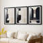 ABSTRACT Series DCLXVII - Impression personnalisée de qualité supérieure avec passe-partout - 3 pièces-986888581