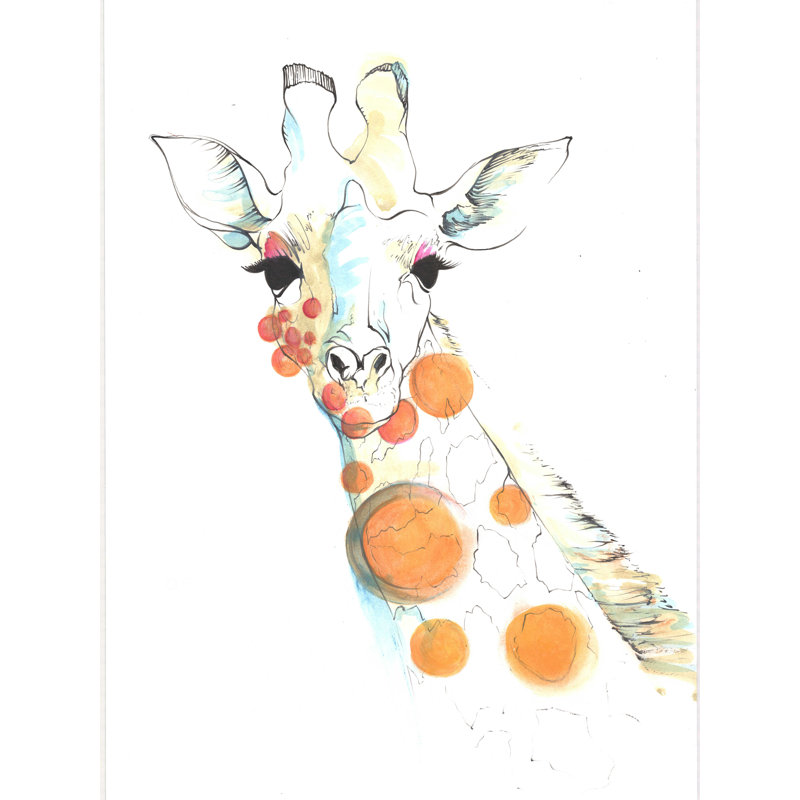 Spot a Giraffe - reproduction sur toile tendue, H 48 po x l 36 po