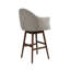 Tabouret de bar pivotant rembourré en bois massif avec siège en tissu Wasserman-1203718546-1180167946-1203718544