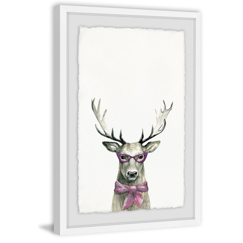 Woodland Framed Art, 30cm H x 20cm W, White Framed