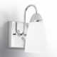 Single Light Glass Steel Dimmable Armed Sconce