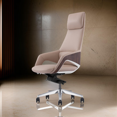 Akon Office Recliner Chair, Adjustable Height,Swivel, Lux Leather